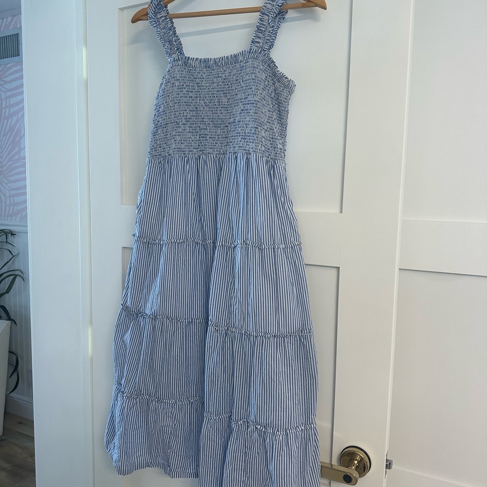 Blue Striped women’s Dress